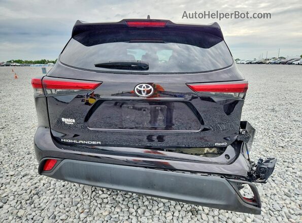 5TDCZRBH8MS101218 2021 TOYOTA HIGHLANDER Black Vista trasera
