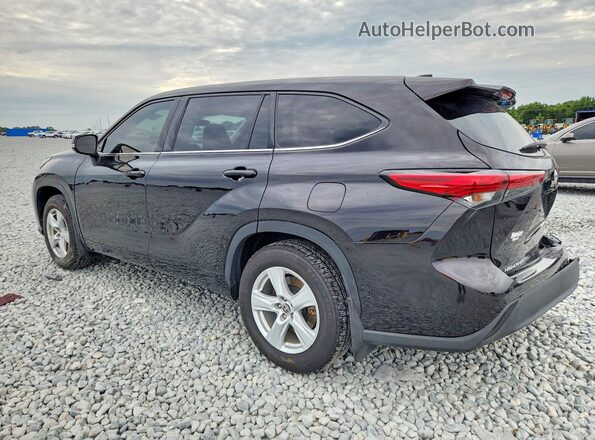 5TDCZRBH8MS101218 2021 TOYOTA HIGHLANDER Black Trasero izquierdo