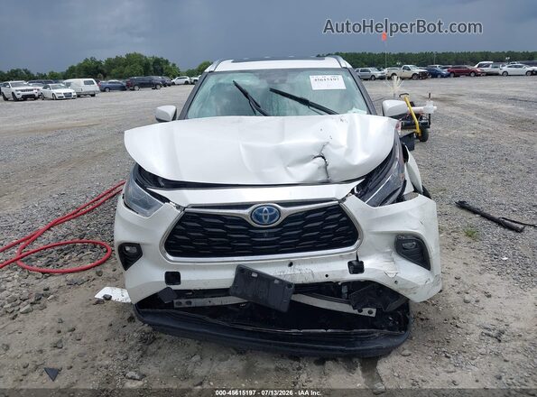 5TDDBRCH6LS004413 2020 TOYOTA HIGHLANDER White Widok zestawu wskaźników