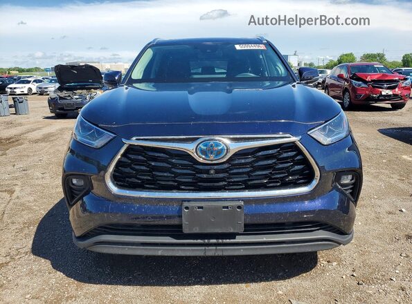 5TDDBRCH9MS536577 2021 TOYOTA HIGHLANDER Синий Вид спереди