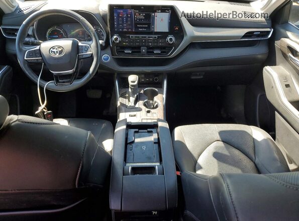5TDDBRCH9MS536577 2021 TOYOTA HIGHLANDER Синий Вид панели приборов