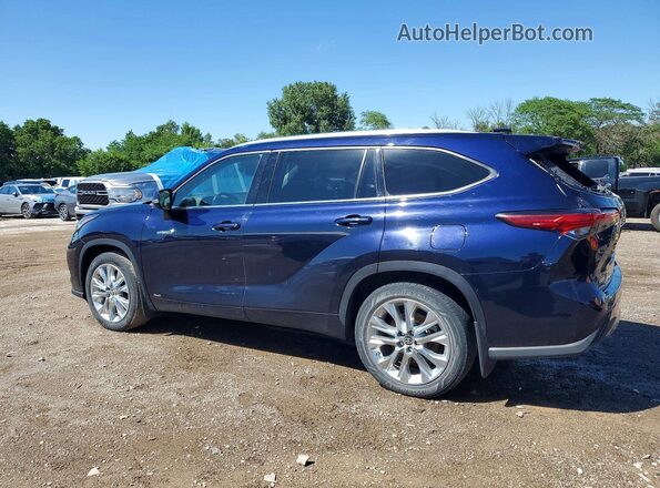 5TDDBRCH9MS536577 2021 TOYOTA HIGHLANDER Синий Задняя левая четверть