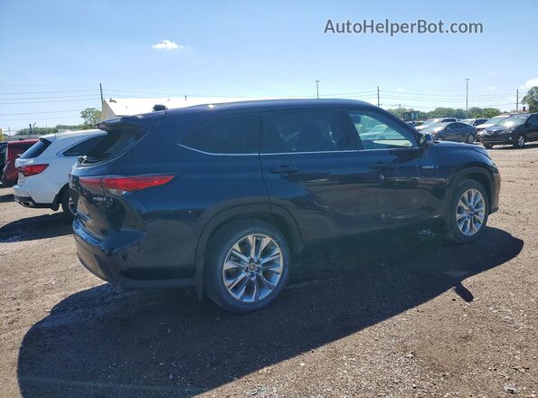 5TDDBRCH9MS536577 2021 TOYOTA HIGHLANDER Синий Задняя правая четверть