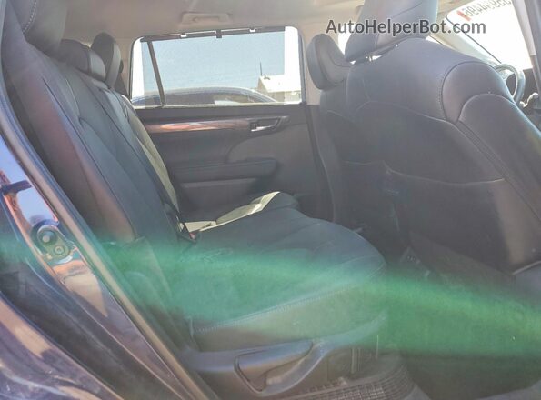 5TDDBRCH9MS536577 2021 TOYOTA HIGHLANDER Синий Вид задней части салона