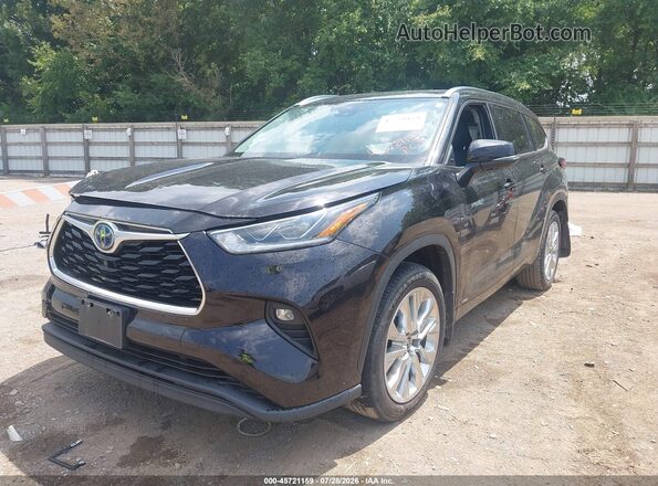 5TDDBRCHXLS010537 2020 TOYOTA HIGHLANDER Black Vista tres cuartos delantera izquierda
