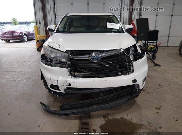 5TDDCRFH0GS018080 2016 TOYOTA HIGHLANDER HYBRID White Widok zestawu wskaźników
