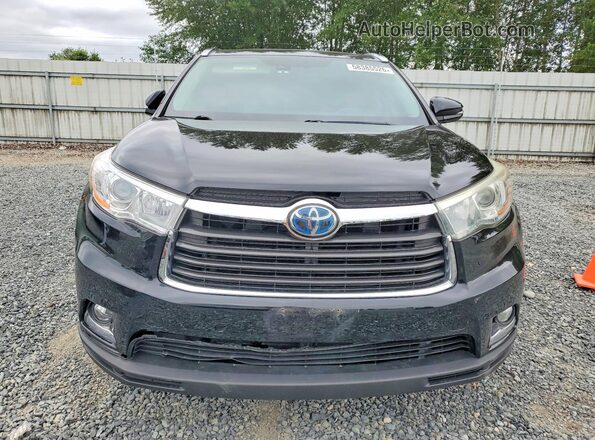 5TDDCRFH2GS016086 2016 TOYOTA HIGHLANDER Black Դիմացի տեսք