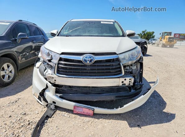 5TDDCRFH2GS018453 2016 TOYOTA HIGHLANDER White Widok z przodu