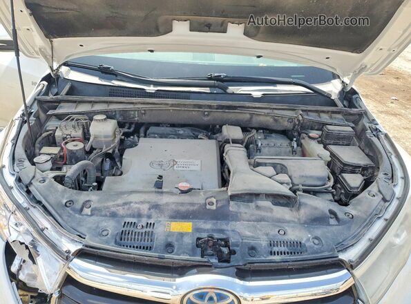 5TDDCRFH2GS018453 2016 TOYOTA HIGHLANDER White Widok komory silnika