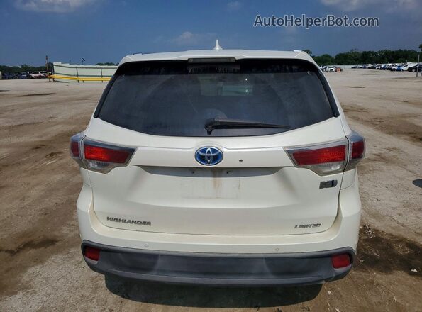5TDDCRFH2GS018453 2016 TOYOTA HIGHLANDER White Widok z tyłu