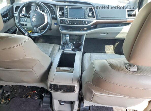 5TDDCRFH2GS018453 2016 TOYOTA HIGHLANDER White Widok deski rozdzielczej