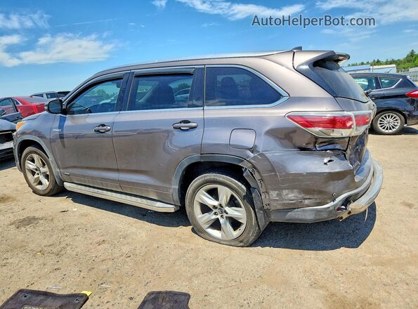 5TDDCRFH3GS013939 2016 TOYOTA HIGHLANDER Gray Задня ліва чверть