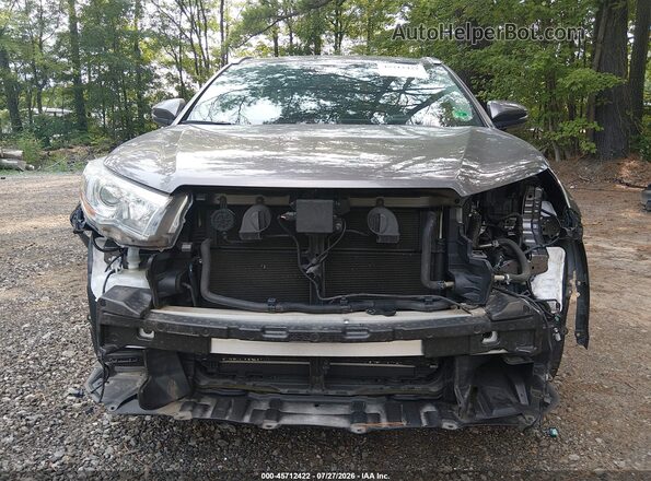 5TDDCRFH4GS014422 2016 TOYOTA HIGHLANDER HYBRID Gray Вид щитка приладів
