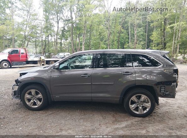 5TDDCRFH4GS014422 2016 TOYOTA HIGHLANDER HYBRID Gray Панорамний вид салону 360°