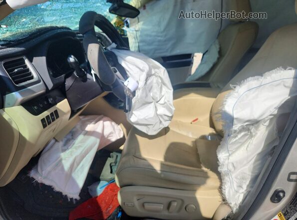 5TDDCRFH5GS018849 2016 TOYOTA HIGHLANDER Бежевый Вид салона спереди