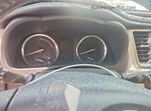 5TDDCRFH5GS018849 2016 TOYOTA HIGHLANDER Бежевый Вид щитка приборов