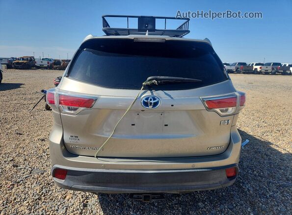 5TDDCRFH5GS018849 2016 TOYOTA HIGHLANDER Бежевый Вид сзади