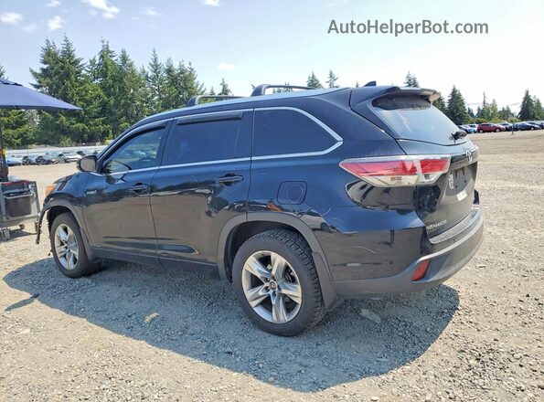 5TDDCRFH6GS018603 2016 TOYOTA HIGHLANDER Черный Задняя левая четверть
