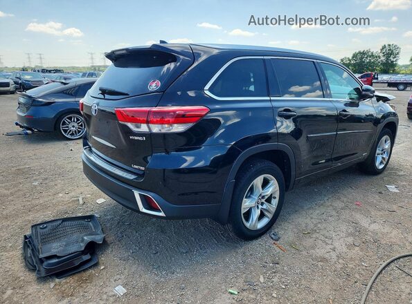 5TDDGRFH0HS026136 2017 TOYOTA HIGHLANDER Black Задня права чверть