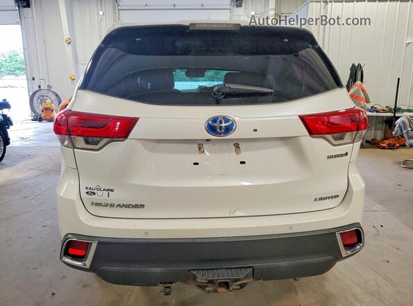 5TDDGRFH7JS042744 2018 TOYOTA HIGHLANDER Белый Вид сзади
