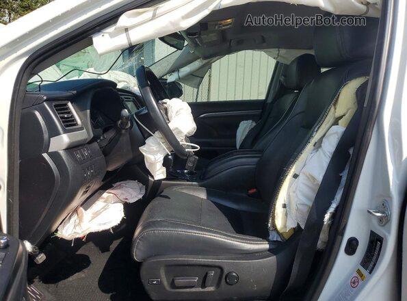 5TDDGRFH7JS042744 2018 TOYOTA HIGHLANDER Белый Вид салона спереди
