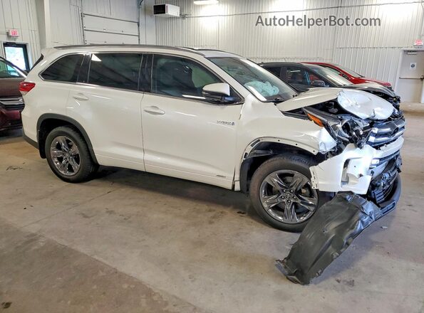 5TDDGRFH7JS042744 2018 TOYOTA HIGHLANDER Белый Передняя правая четверть