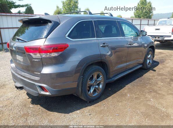 5TDDGRFHXJS041894 2018 TOYOTA HIGHLANDER HYBRID Silver უკანა მარჯვენა