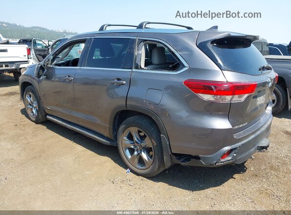 5TDDGRFHXJS041894 2018 TOYOTA HIGHLANDER HYBRID Silver უკანა მარცხენა