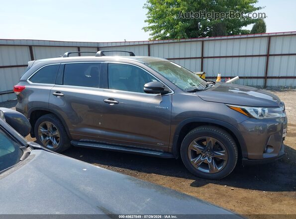 5TDDGRFHXJS041894 2018 TOYOTA HIGHLANDER HYBRID Silver უკანა სალონის ხედი