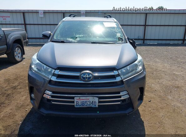5TDDGRFHXJS041894 2018 TOYOTA HIGHLANDER HYBRID Silver ხელსაწყოთა პანელის ხედი