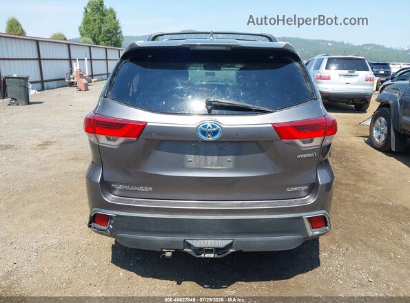 5TDDGRFHXJS041894 2018 TOYOTA HIGHLANDER HYBRID Silver 