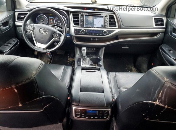5TDDGRFHXJS044908 2018 TOYOTA HIGHLANDER White Вид панелі приладів