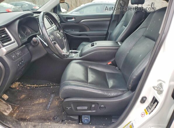 5TDDGRFHXJS044908 2018 TOYOTA HIGHLANDER White Вид салону спереду