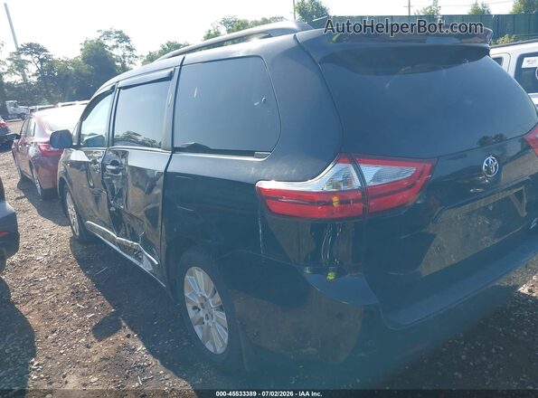 5TDDK3DC0GS132779 2016 TOYOTA SIENNA Black Հետևի ձախ