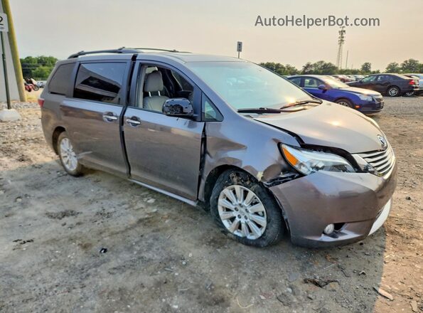 5TDDK3DC0GS138002 2016 TOYOTA SIENNA Серый Передняя правая четверть
