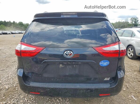5TDDK3DC0GS139568 2016 TOYOTA SIENNA Черный Вид сзади