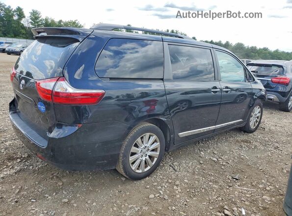 5TDDK3DC0GS139568 2016 TOYOTA SIENNA Черный Задняя правая четверть