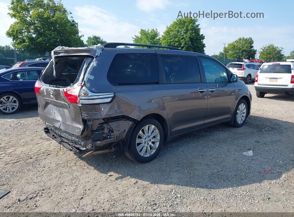 5TDDK3DC2GS129091 2016 TOYOTA SIENNA Gray უკანა მარჯვენა