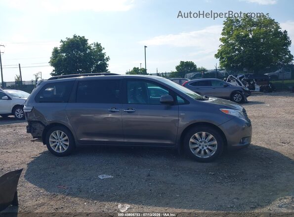 5TDDK3DC2GS129091 2016 TOYOTA SIENNA Gray სალონის 360-გრადუსიანი ხედი