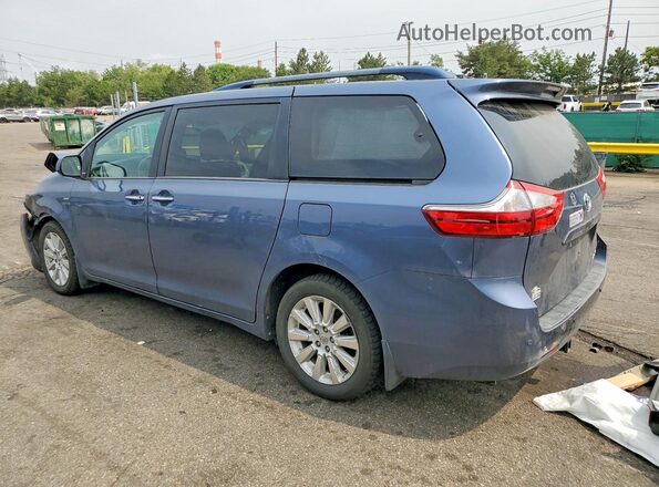 5TDDK3DC3GS141346 2016 TOYOTA SIENNA Blue Հետևի ձախ