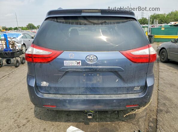 5TDDK3DC3GS141346 2016 TOYOTA SIENNA Blue Հետևի տեսք