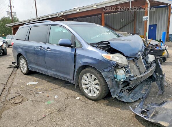 5TDDK3DC3GS141346 2016 TOYOTA SIENNA Blue Առջևի աջ