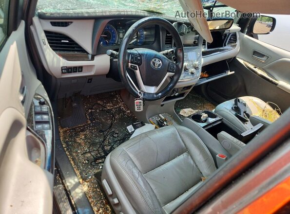 5TDDK3DC4GS143915 2016 TOYOTA SIENNA Gray Առջևի վահանակի տեսք