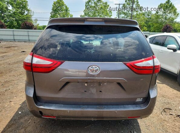5TDDK3DC4GS143915 2016 TOYOTA SIENNA Gray Հետևի տեսք
