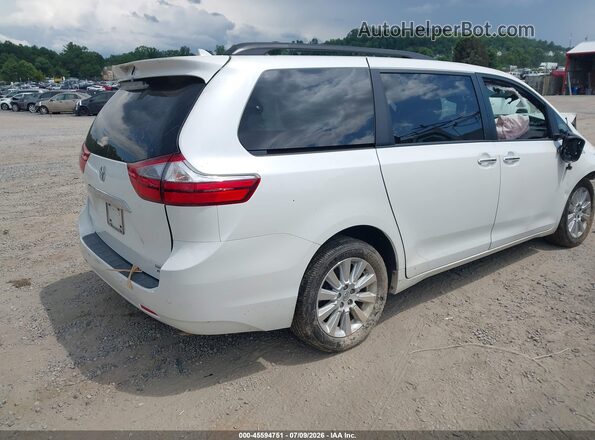5TDDK3DC5GS141994 2016 TOYOTA SIENNA Белый Задняя правая четверть