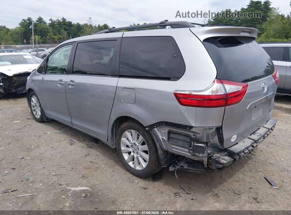 5TDDK3DC8GS135297 2016 TOYOTA SIENNA Silver Trasero izquierdo