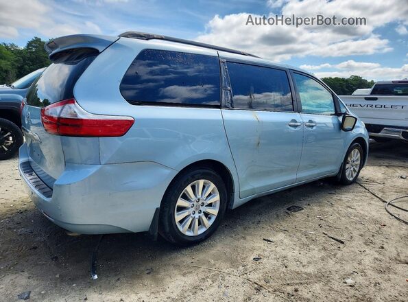 5TDDK3DCXGS132675 2016 TOYOTA SIENNA Blue Tył prawy
