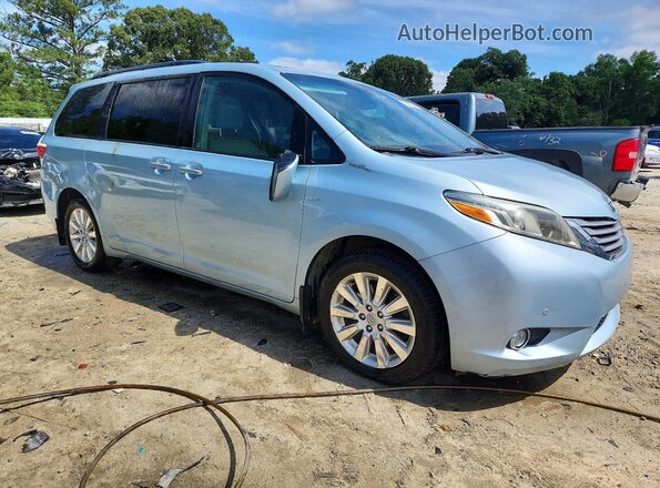 5TDDK3DCXGS132675 2016 TOYOTA SIENNA Blue Przód prawy