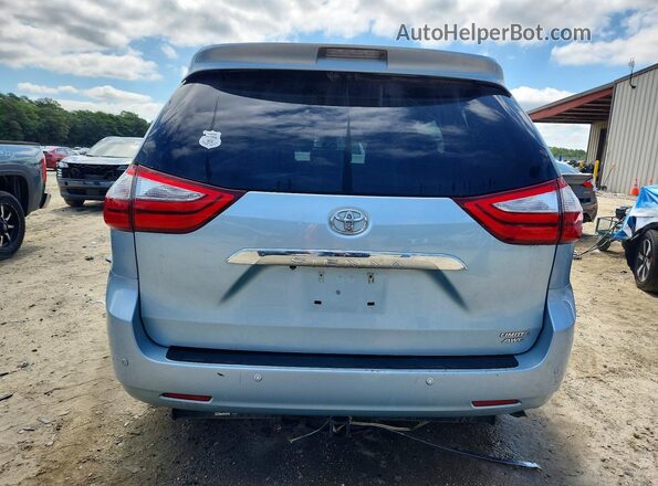 5TDDK3DCXGS132675 2016 TOYOTA SIENNA Blue Widok z tyłu