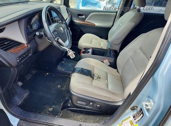 5TDDK3DCXGS132675 2016 TOYOTA SIENNA Blue Widok wnętrza z przodu